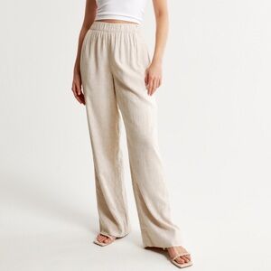 Abercrombie Linen-Blend Pull-On Pant